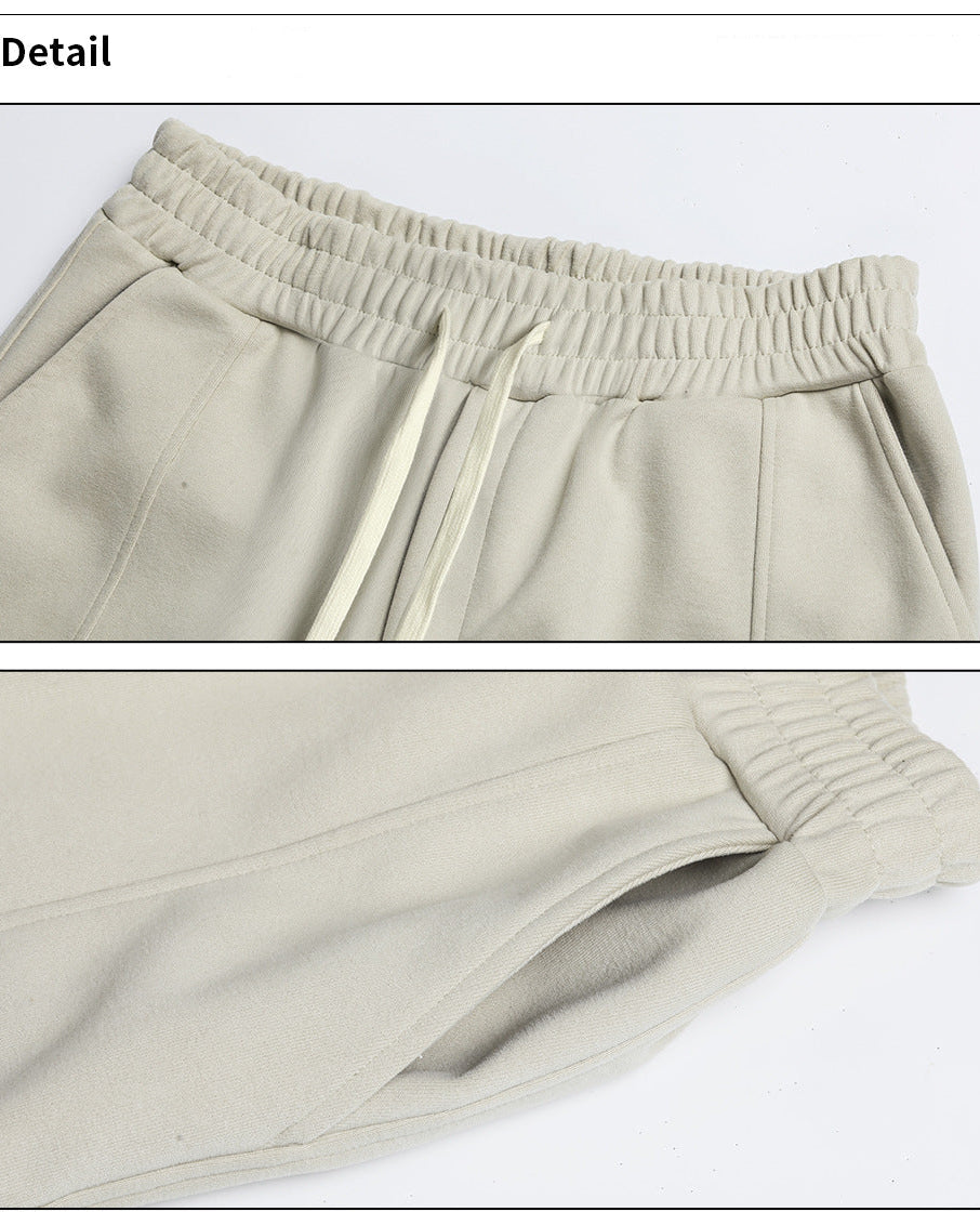 All-Day Stretch Panel Joggers with Cuffed Ankles - Ahaselected