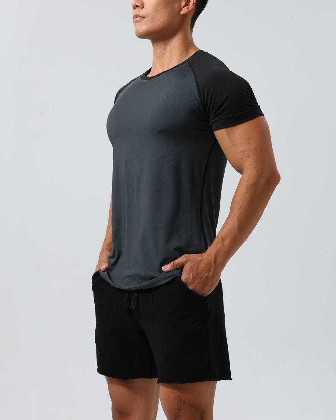 Camiseta raglán de entrenamiento Muscle Fit para hombre-thumbmail-4