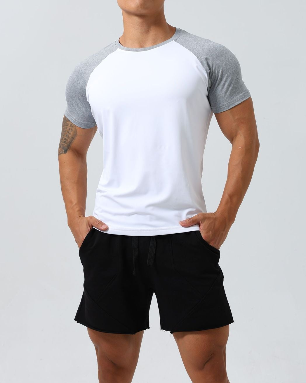 Camiseta raglán de entrenamiento Muscle Fit para hombre-thumbmail-24