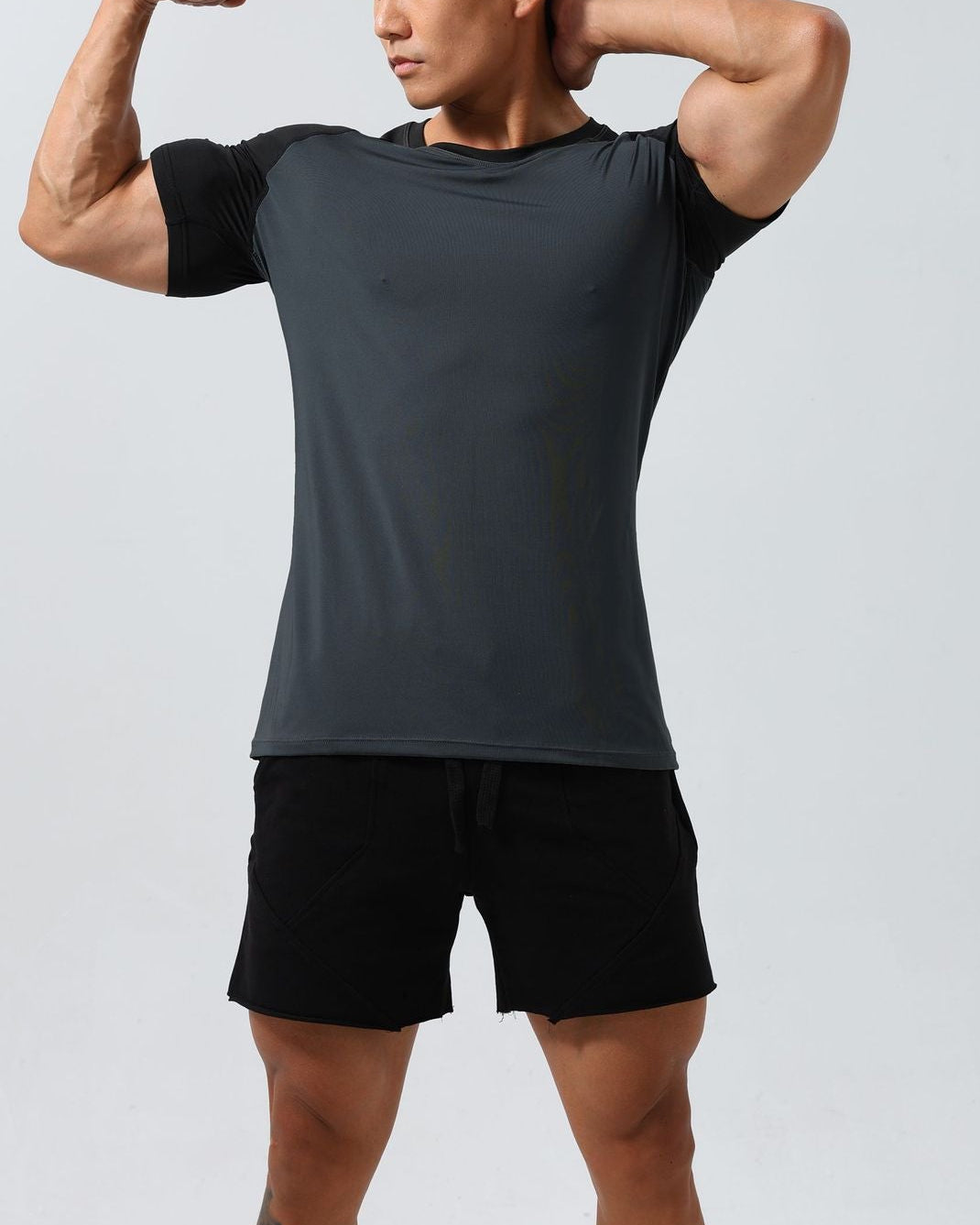 Camiseta raglán de entrenamiento Muscle Fit para hombre-thumbmail-3