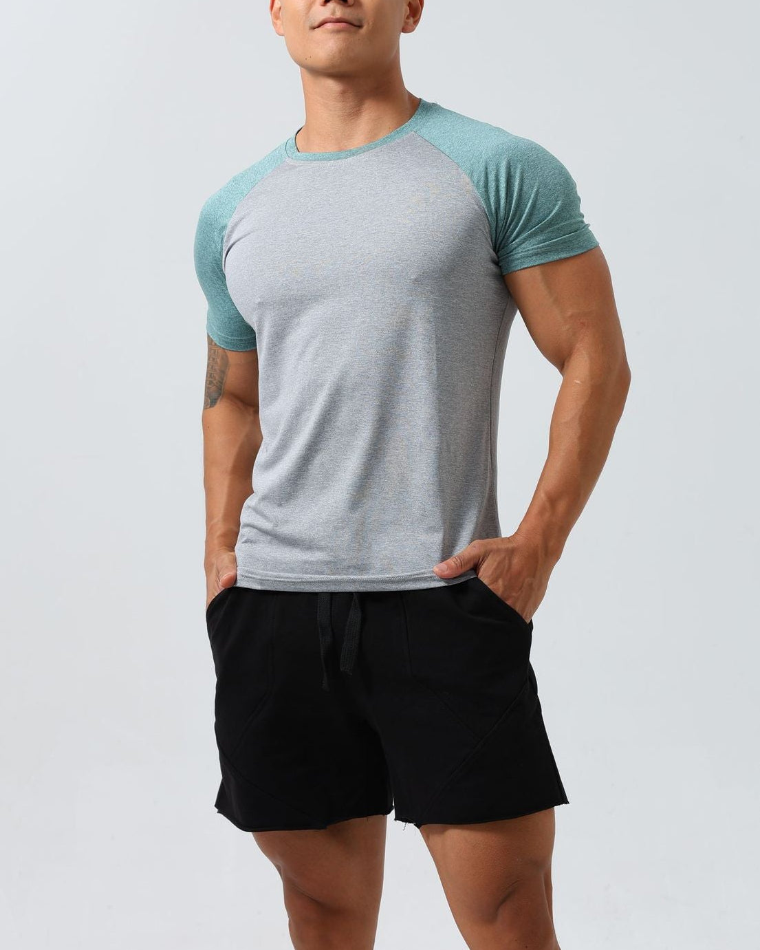 Camiseta raglán de entrenamiento Muscle Fit para hombre-thumbmail-26