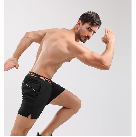 Short d'entraînement avec ceinture imprimée 3" pour homme