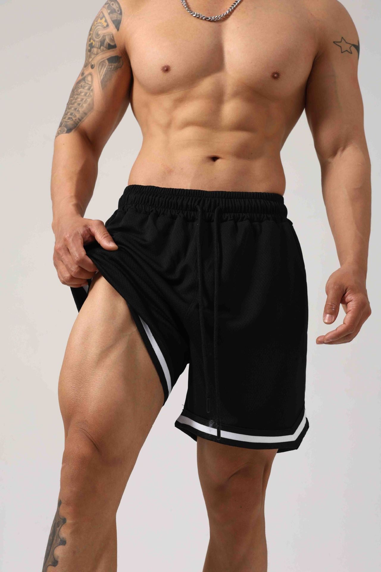 Men’s Breathable Mesh Training Shorts-thumbmail-10