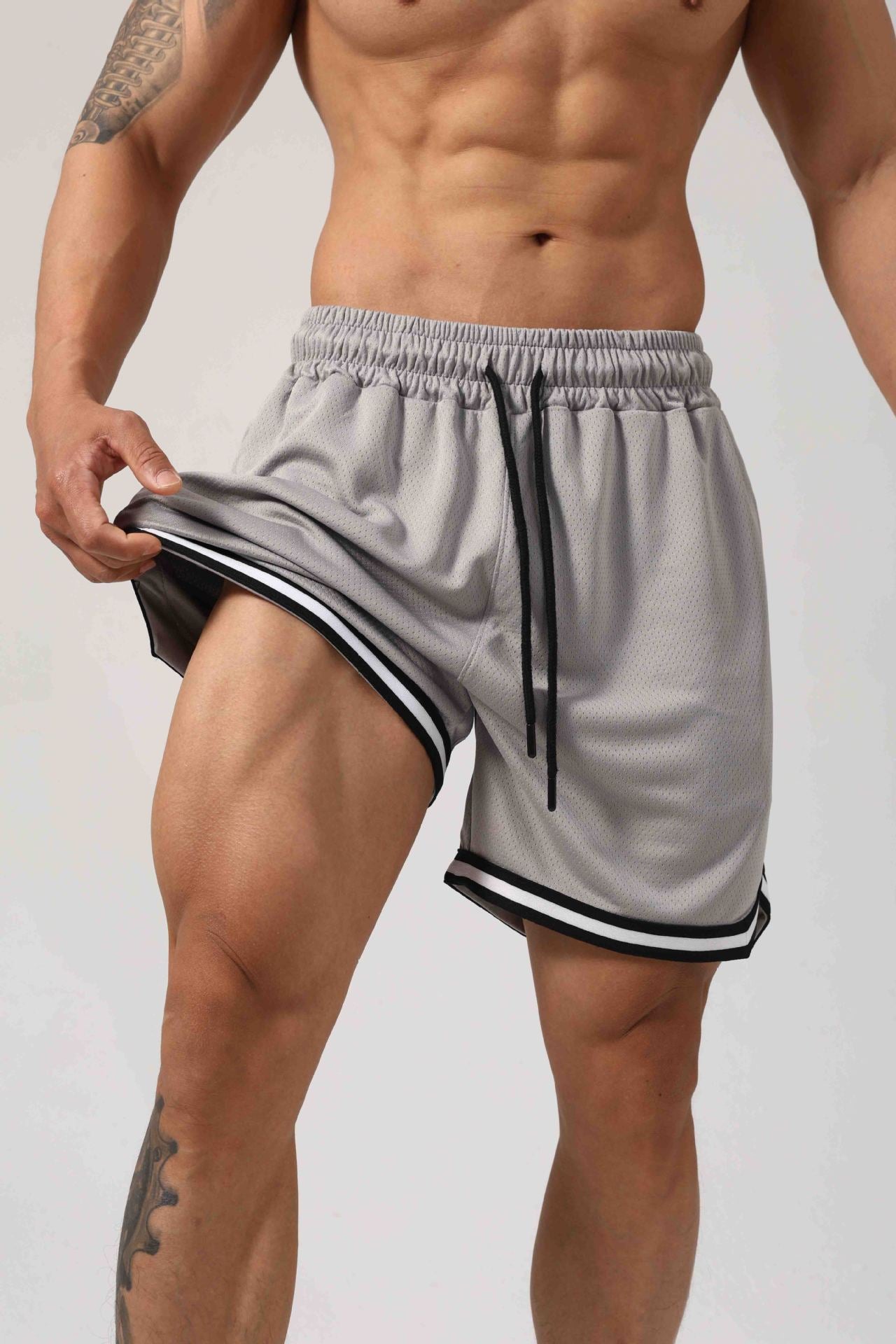 Men’s Breathable Mesh Training Shorts-thumbmail-12