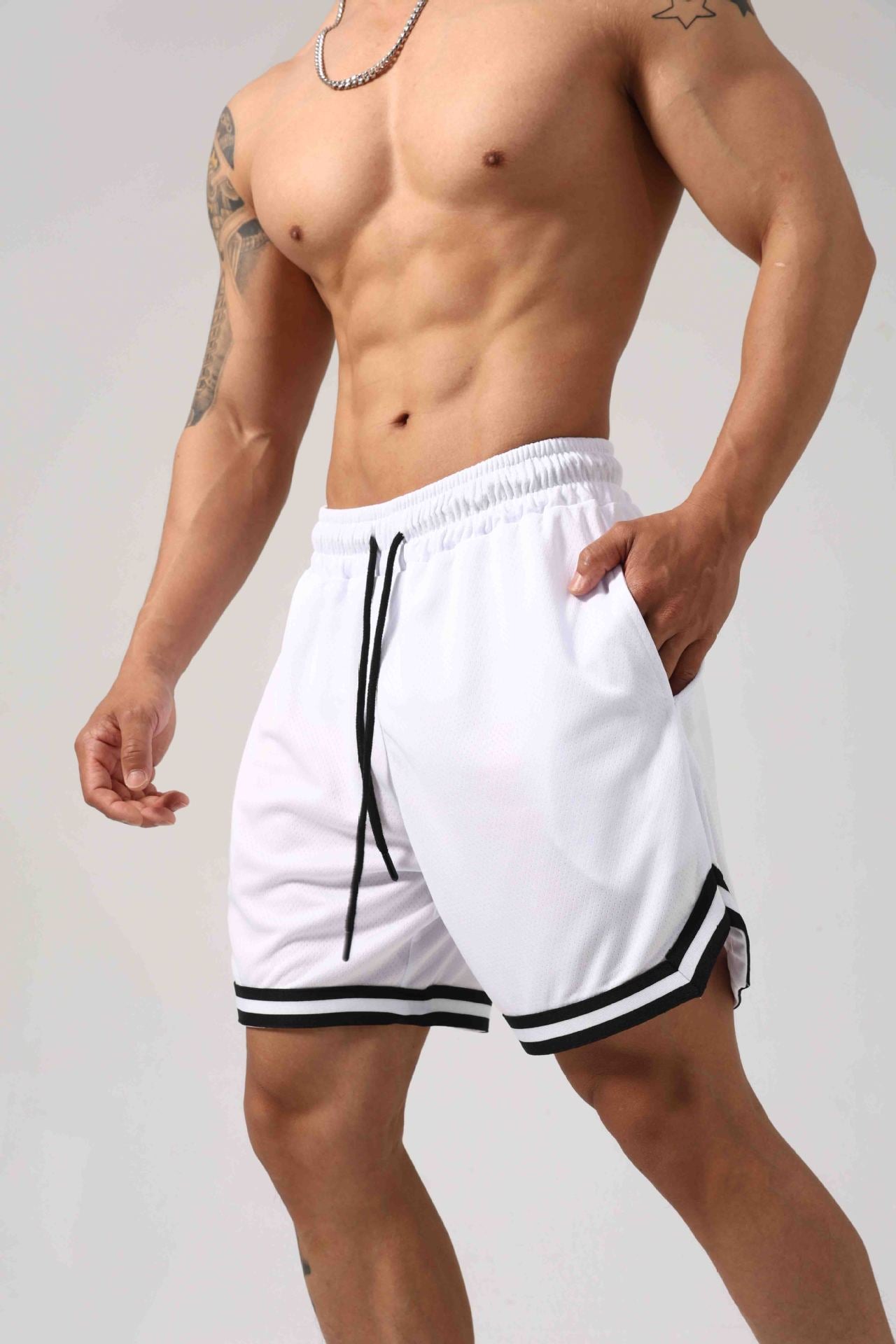 Men’s Breathable Mesh Training Shorts-thumbmail-11