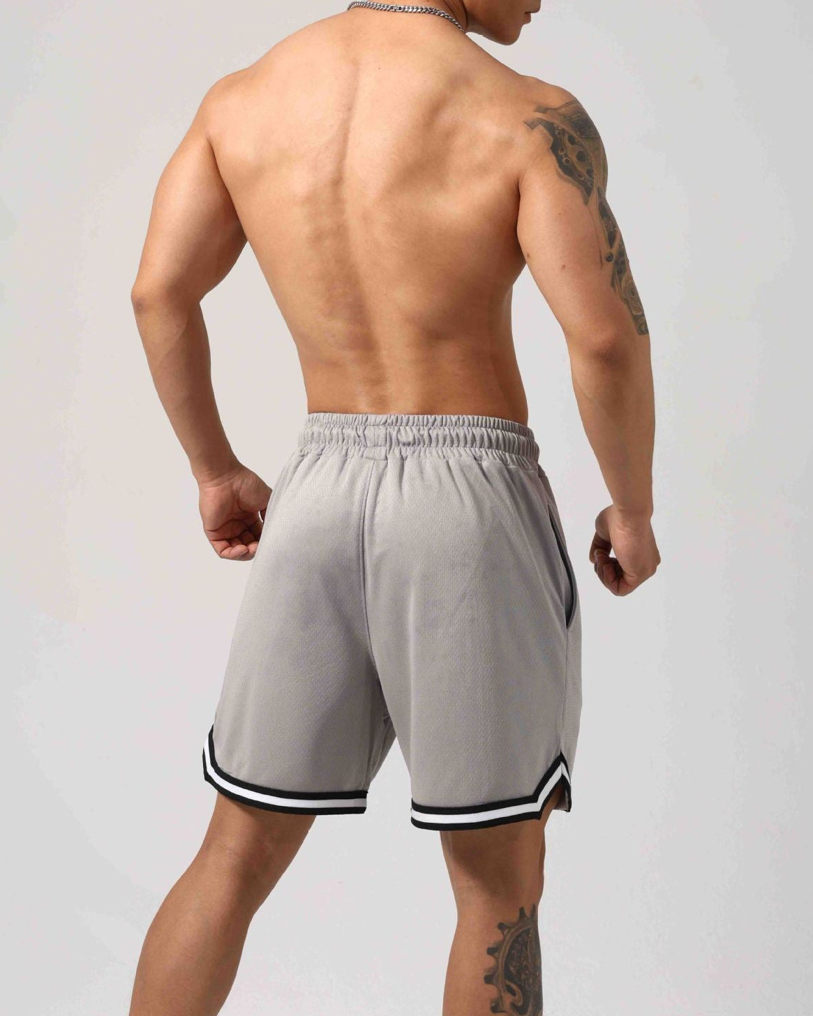 Men’s Breathable Mesh Training Shorts-thumbmail-15