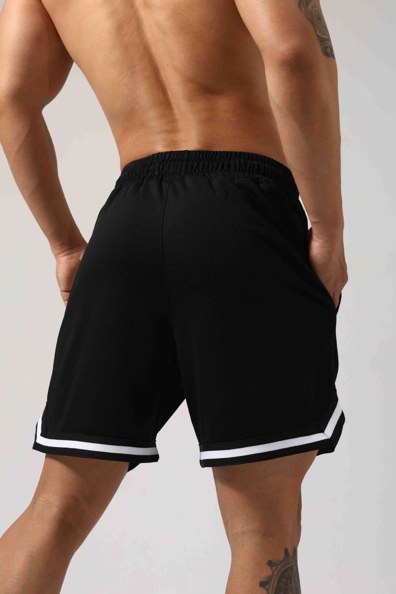 Men’s Breathable Mesh Training Shorts-thumbmail-18