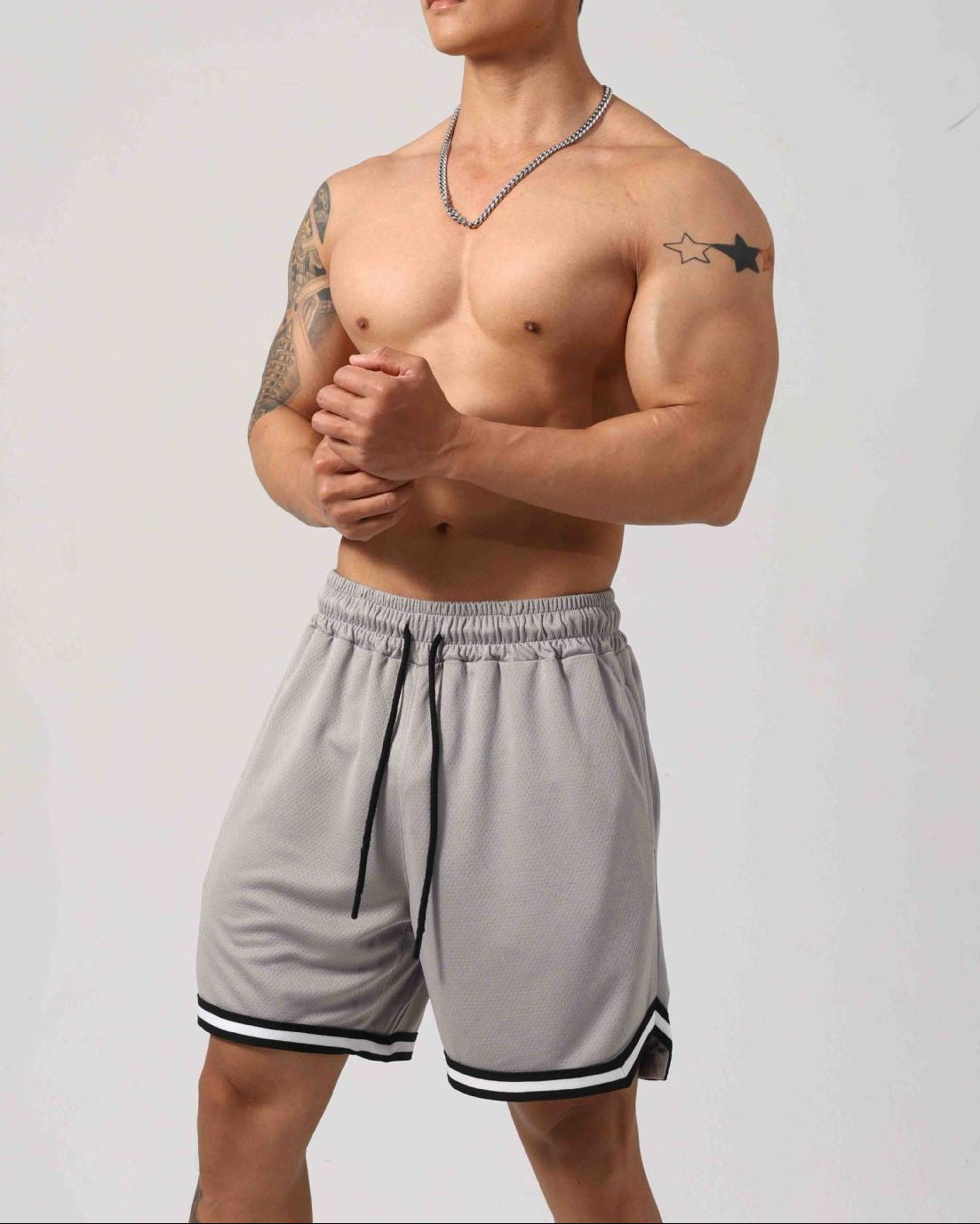 Men’s Breathable Mesh Training Shorts-thumbmail-14