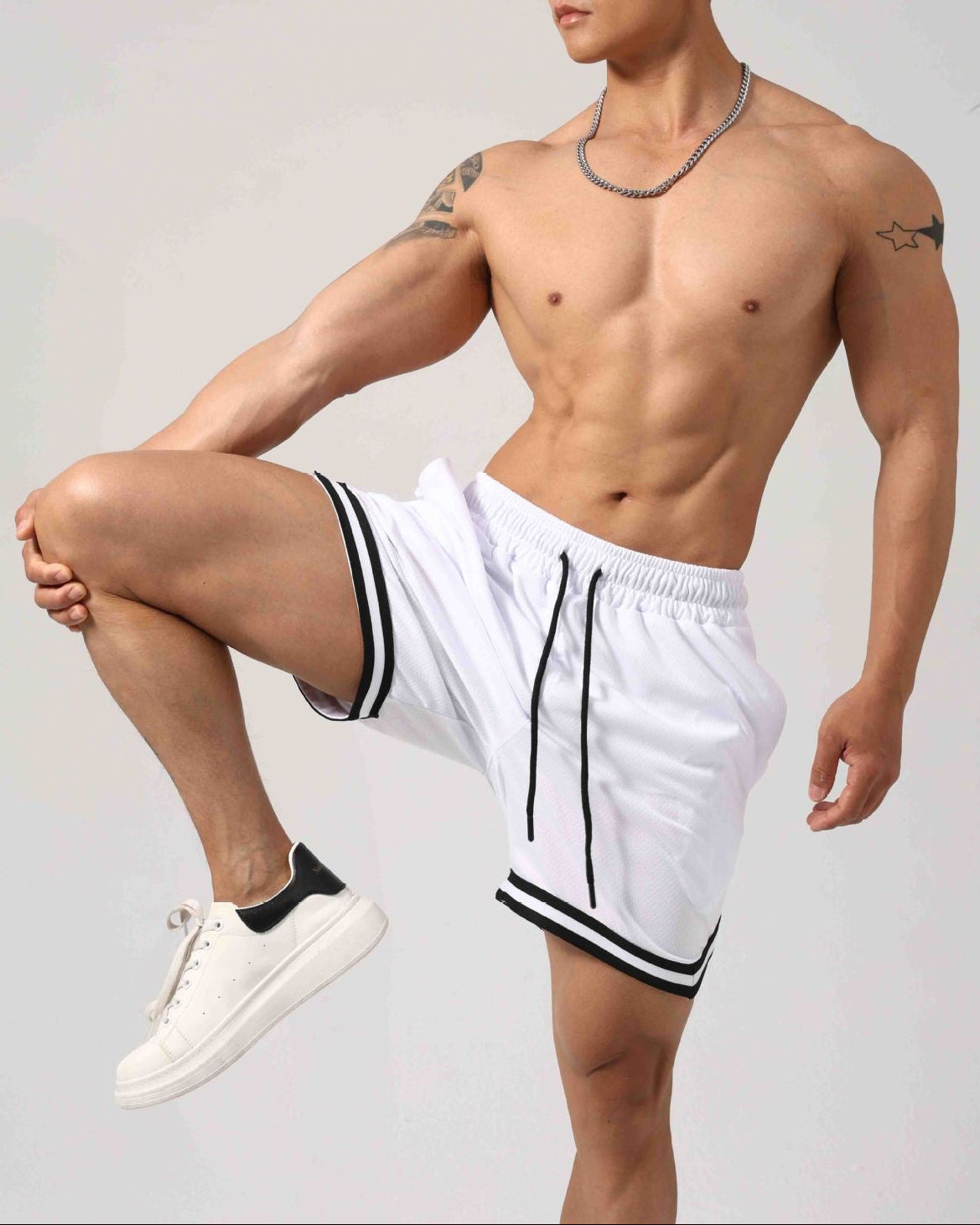 Men’s Breathable Mesh Training Shorts-thumbmail-21