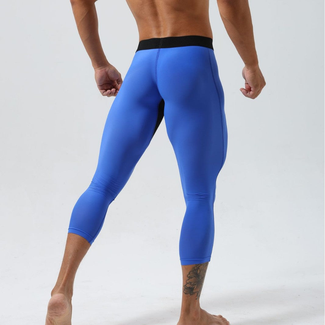 Men’s 3/4 Lightweight Compression Training Leggings-thumbmail-7