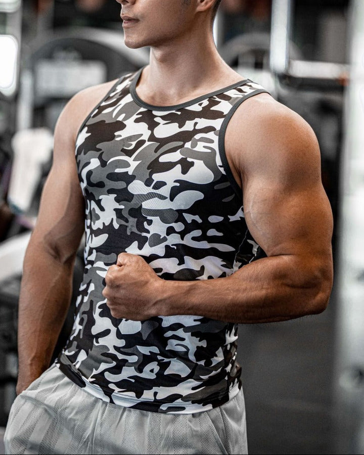 Men’s Camo Compression Tank Top