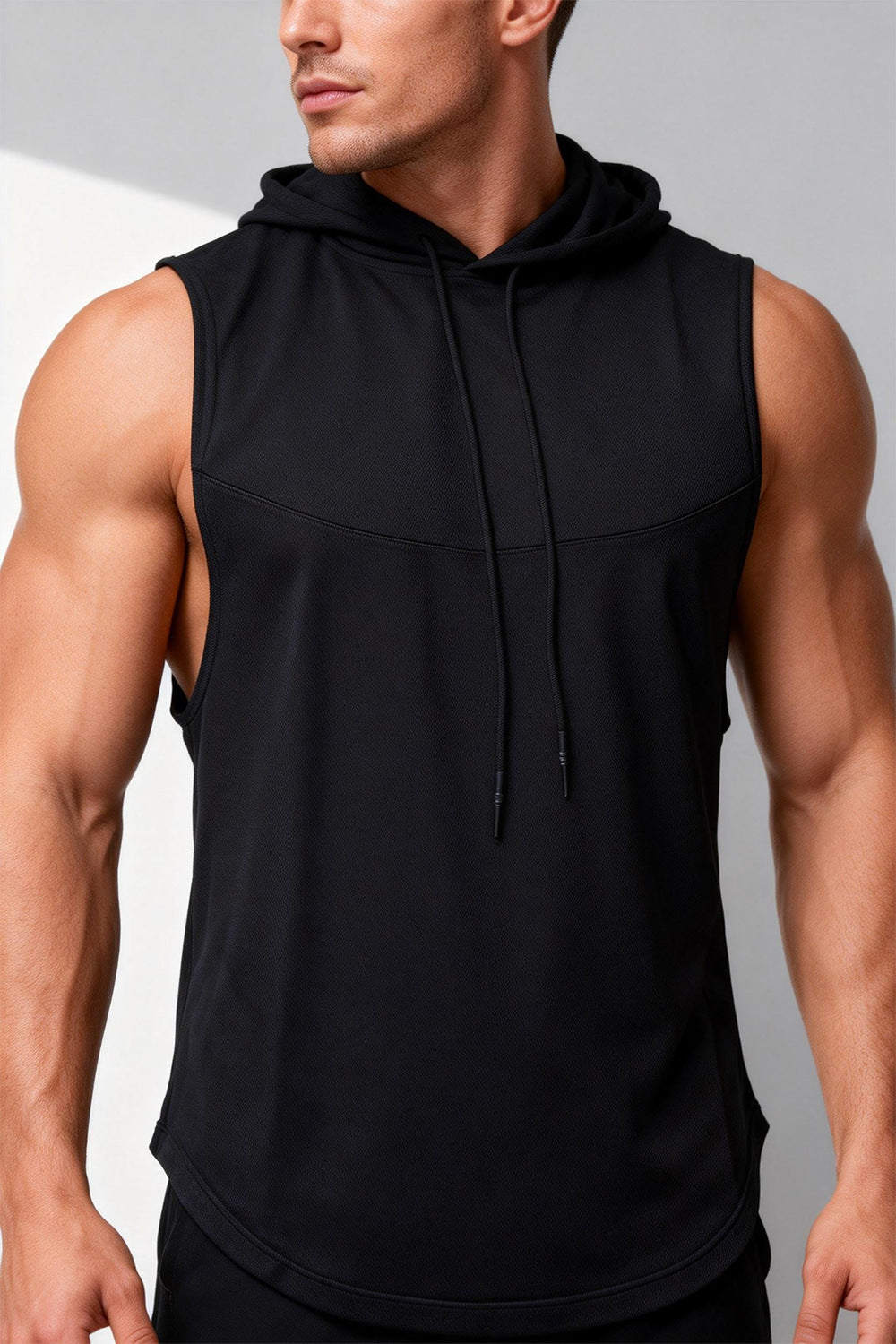 Men’s Muscle Fit Training Hoodie Tank-thumbmail-19