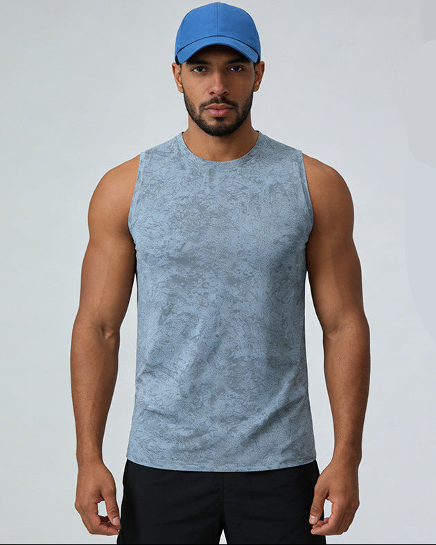 Men’s Printed Quick-Dry Training Tank-thumbmail-4