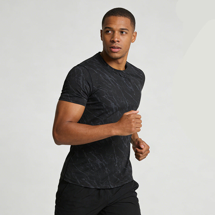 Men's Weave Print Performance Quick Dry Tee