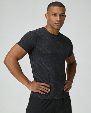 Men's Weave Print Performance Quick Dry Tee