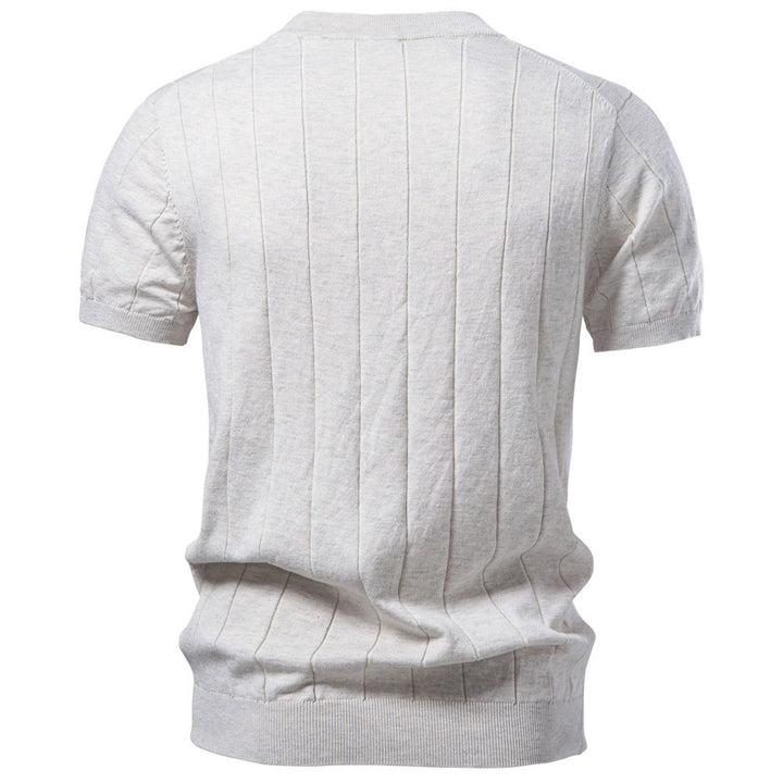 Men’s Classic Ribbed Cotton Knit Tee