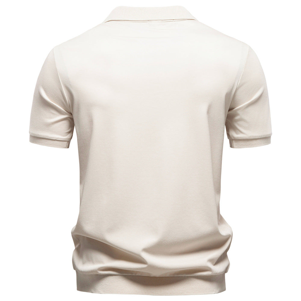Polo premium de corte drapeado para hombre-thumbmail-3