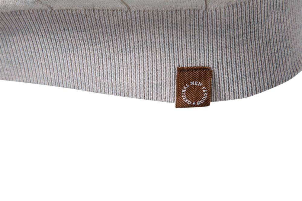 Camiseta clásica de punto de algodón acanalado para hombre-thumbmail-8