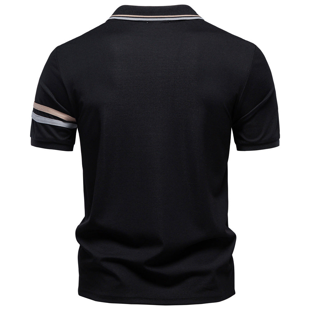 Polo urbano de rendimiento con cremallera para hombre-thumbmail-3