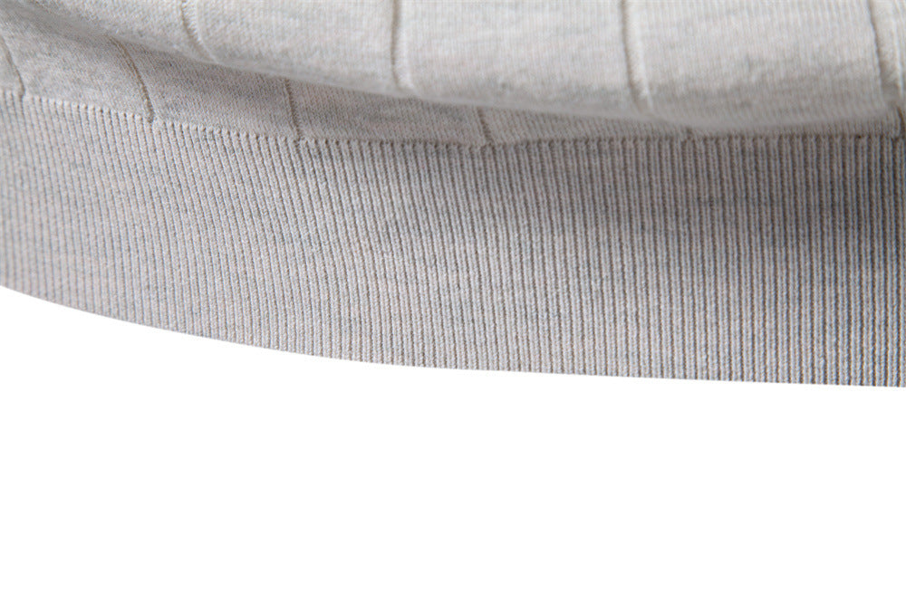 Camiseta clásica de punto de algodón acanalado para hombre-thumbmail-9