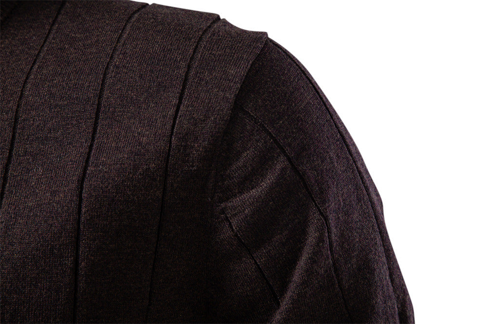 Camiseta clásica de punto de algodón acanalado para hombre-thumbmail-12