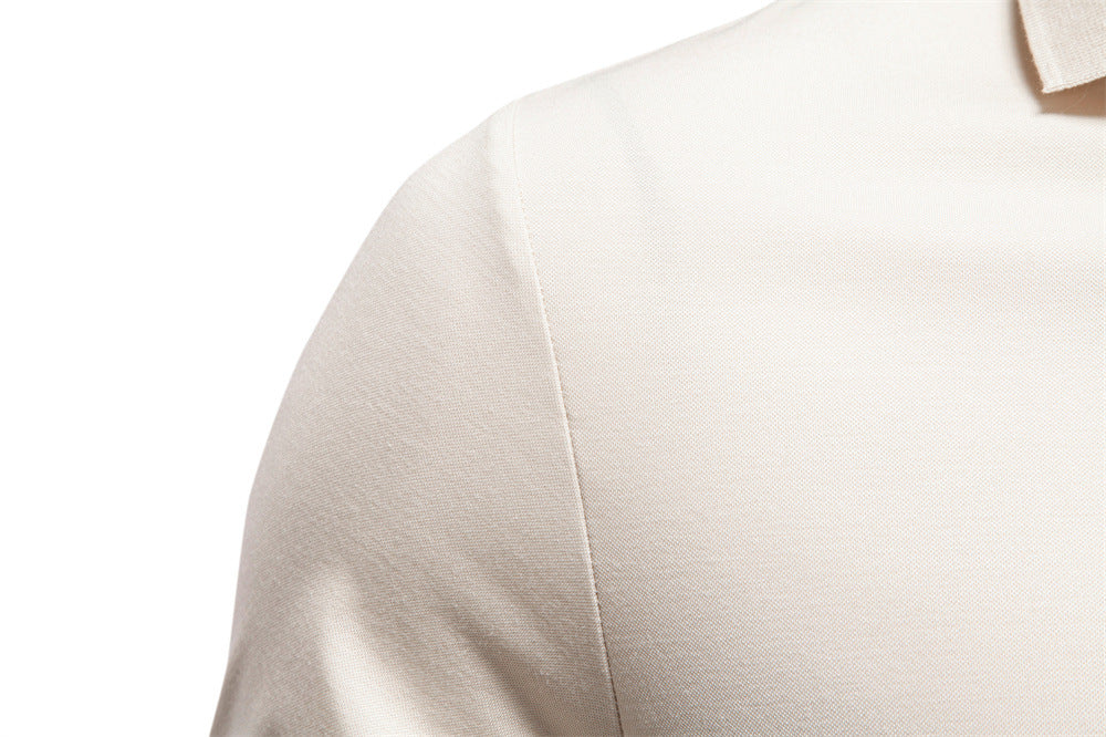 Polo premium de corte drapeado para hombre-thumbmail-8