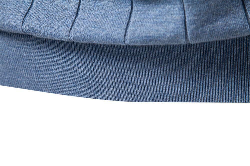 Camiseta clásica de punto de algodón acanalado para hombre-thumbmail-21