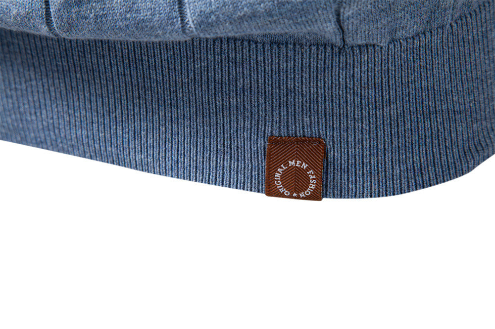 Camiseta clásica de punto de algodón acanalado para hombre-thumbmail-22