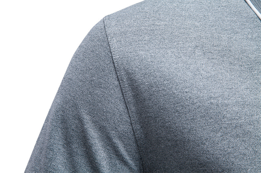 Polo refinado con cuello y cremallera para hombre-thumbmail-7