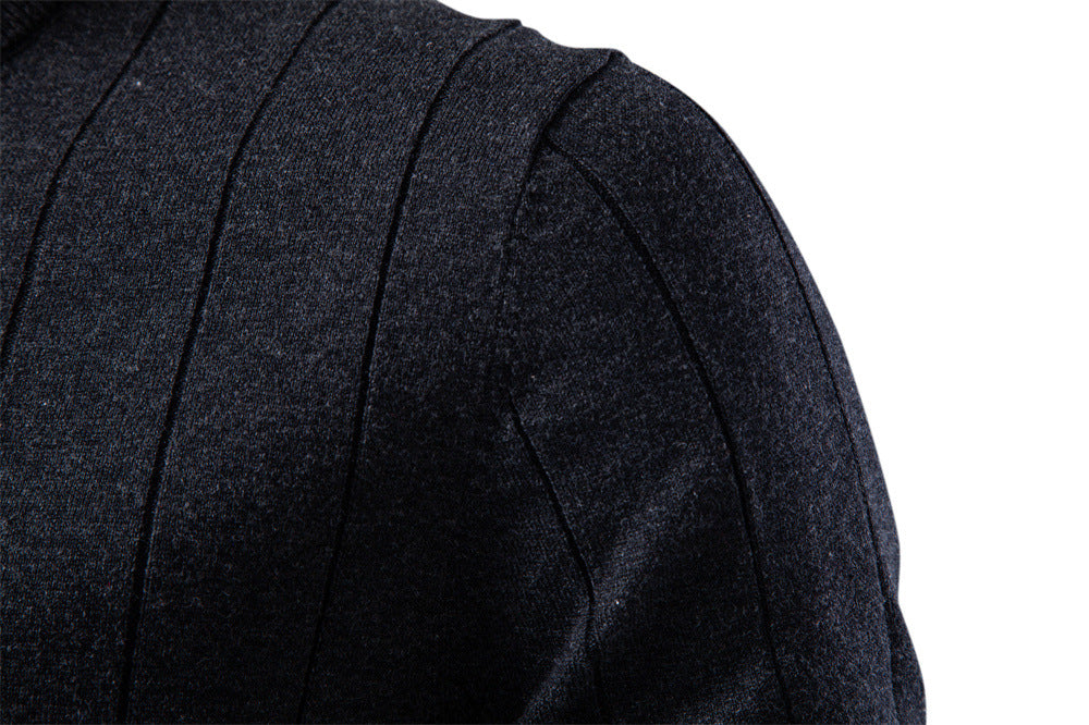 Camiseta clásica de punto de algodón acanalado para hombre-thumbmail-24