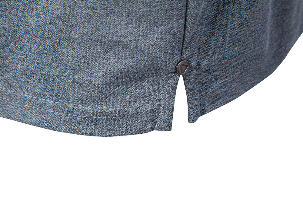 Polo refinado con cuello y cremallera para hombre-thumbmail-9