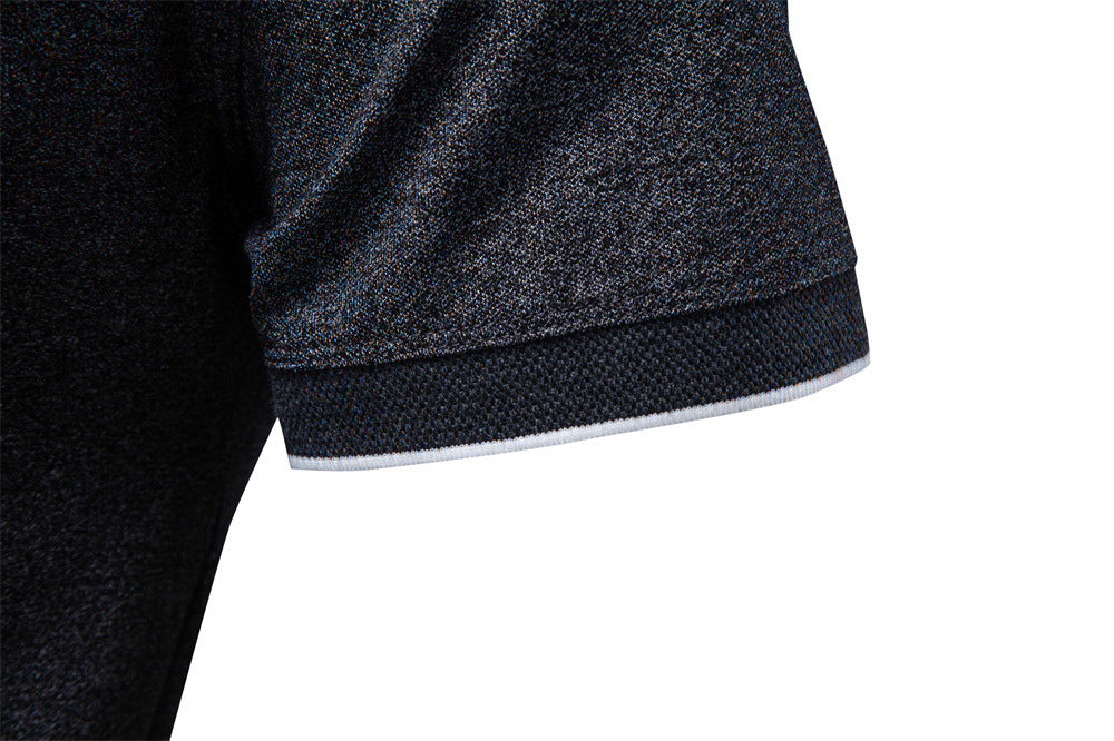 Polo refinado con cuello y cremallera para hombre-thumbmail-14