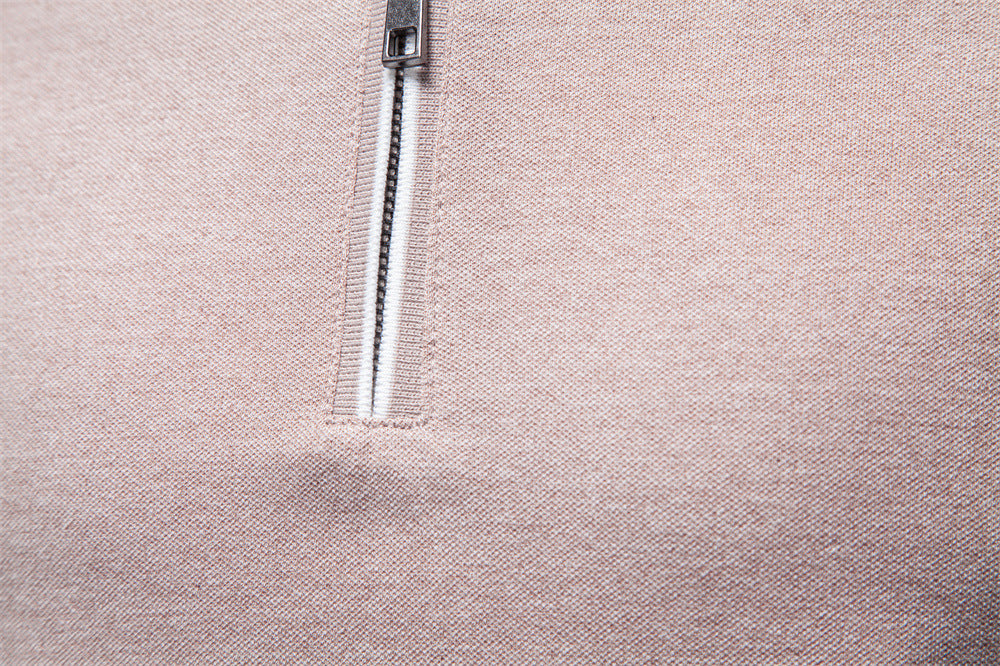 Polo refinado con cuello y cremallera para hombre-thumbmail-21