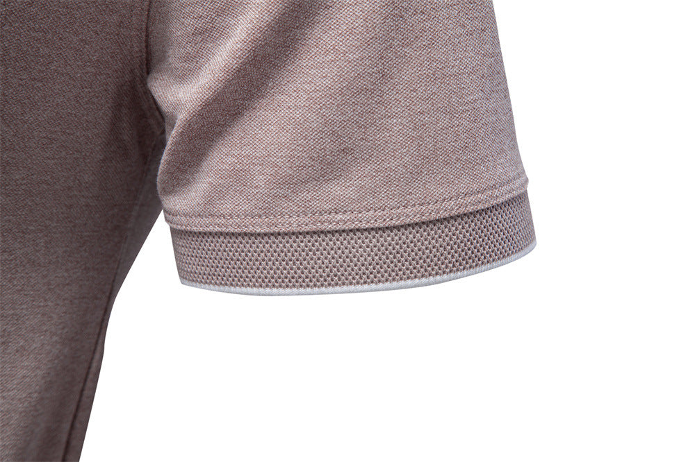Polo refinado con cuello y cremallera para hombre-thumbmail-22