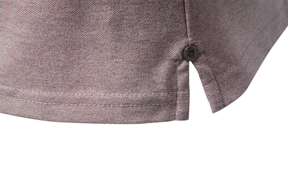 Polo refinado con cuello y cremallera para hombre-thumbmail-25