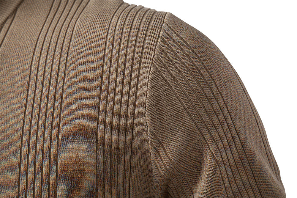 Men’s Classic Ribbed Knit Henley Shirt-thumbmail-6