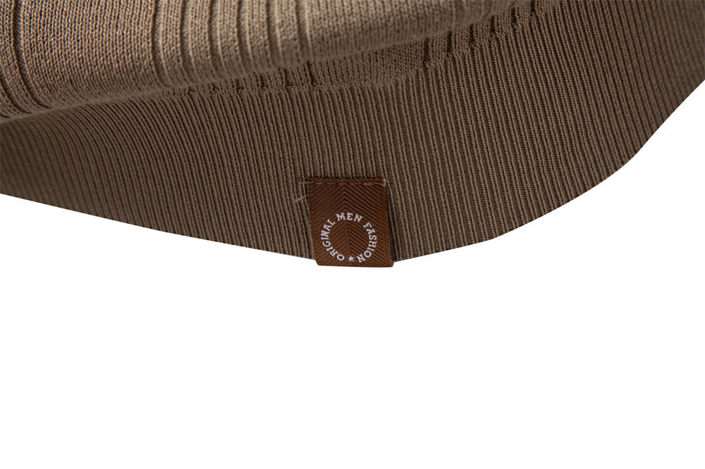 Men’s Classic Ribbed Knit Henley Shirt-thumbmail-7