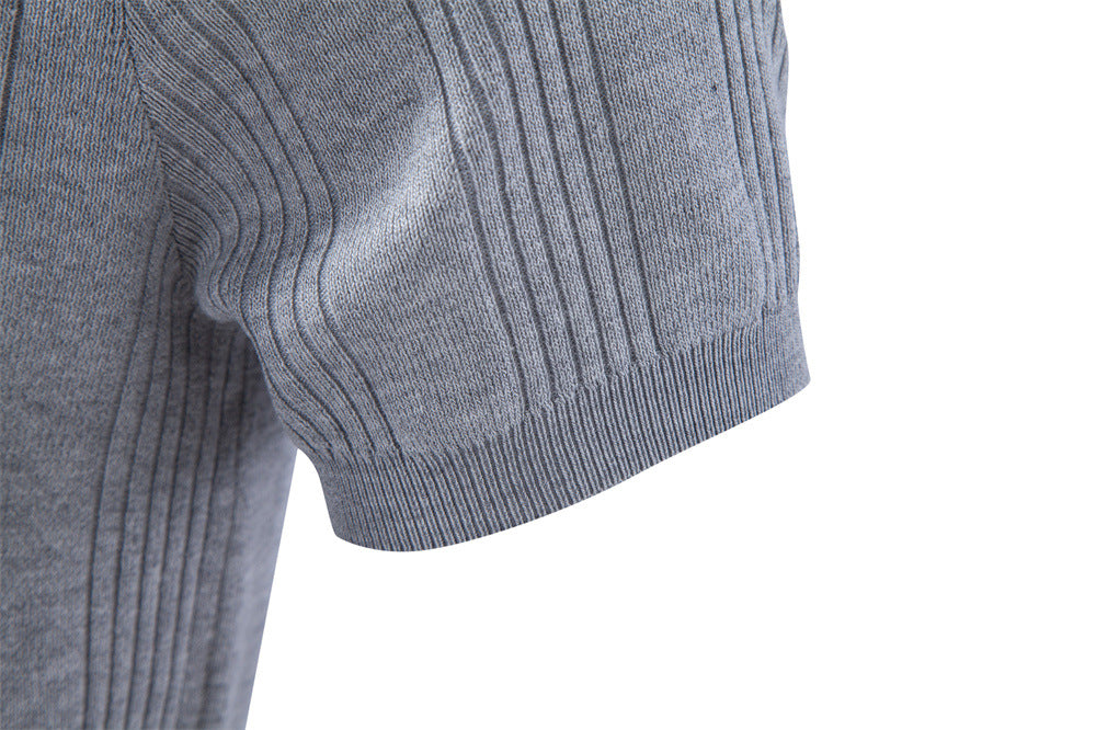 Men’s Classic Ribbed Knit Henley Shirt-thumbmail-12
