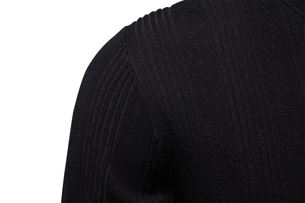 Men’s Classic Ribbed Knit Henley Shirt-thumbmail-22