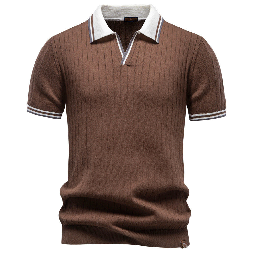 Men’s Heritage Contrast Collar Knit Polo Shirt-thumbmail-4