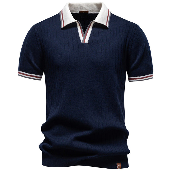 Men’s Heritage Contrast Collar Knit Polo Shirt