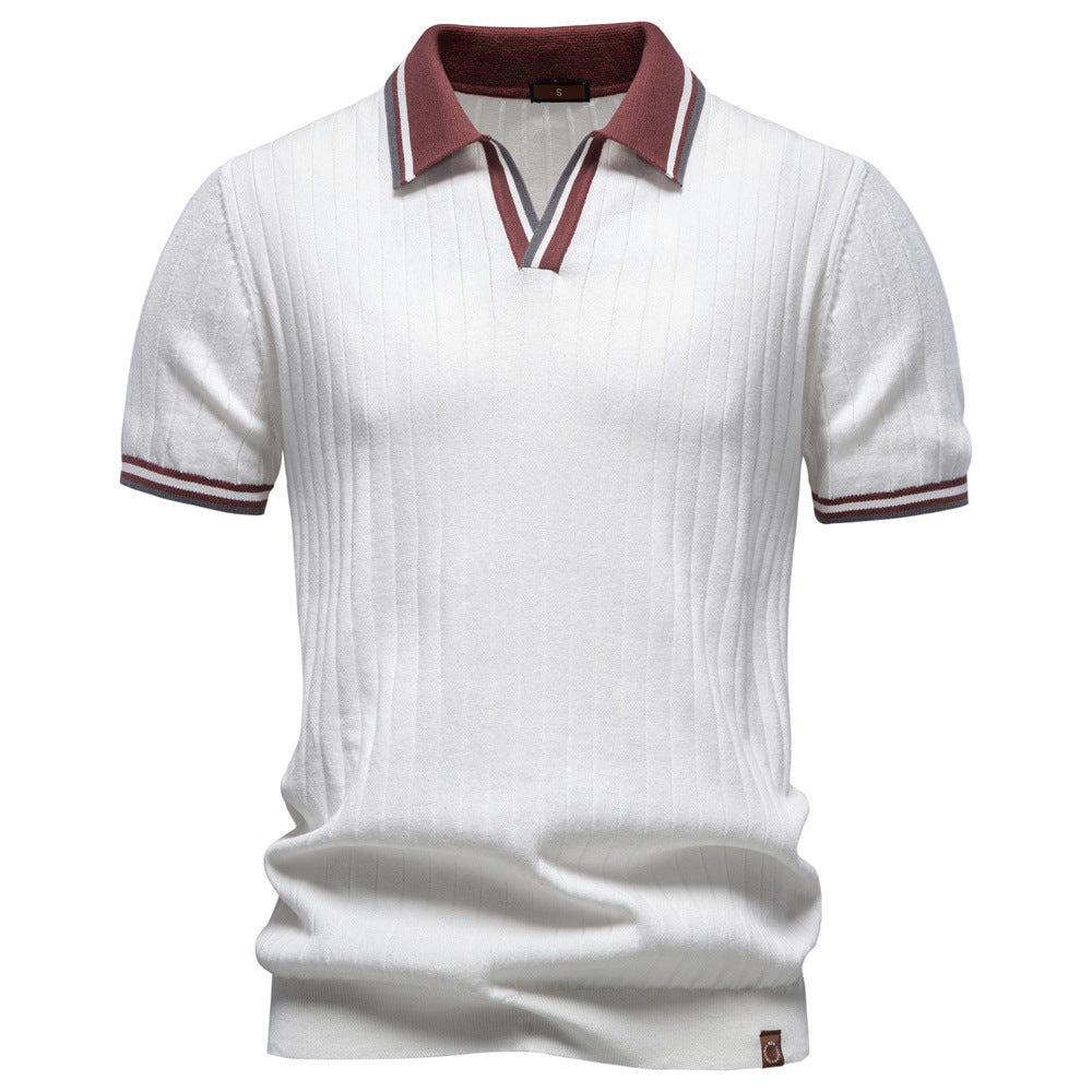 Men’s Heritage Contrast Collar Knit Polo Shirt-thumbmail-11