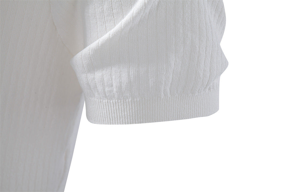 Men’s Classic Ribbed Knit Polo Shirt-thumbmail-31
