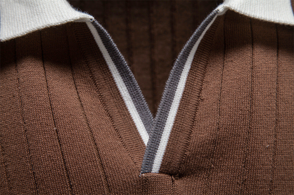 Men’s Heritage Contrast Collar Knit Polo Shirt-thumbmail-6