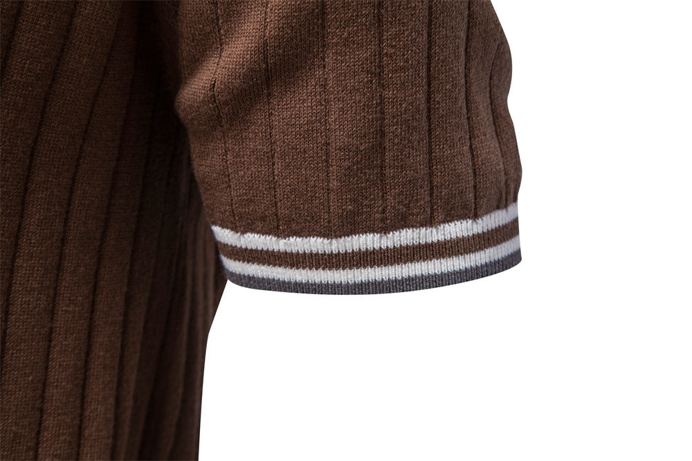 Men’s Heritage Contrast Collar Knit Polo Shirt-thumbmail-8