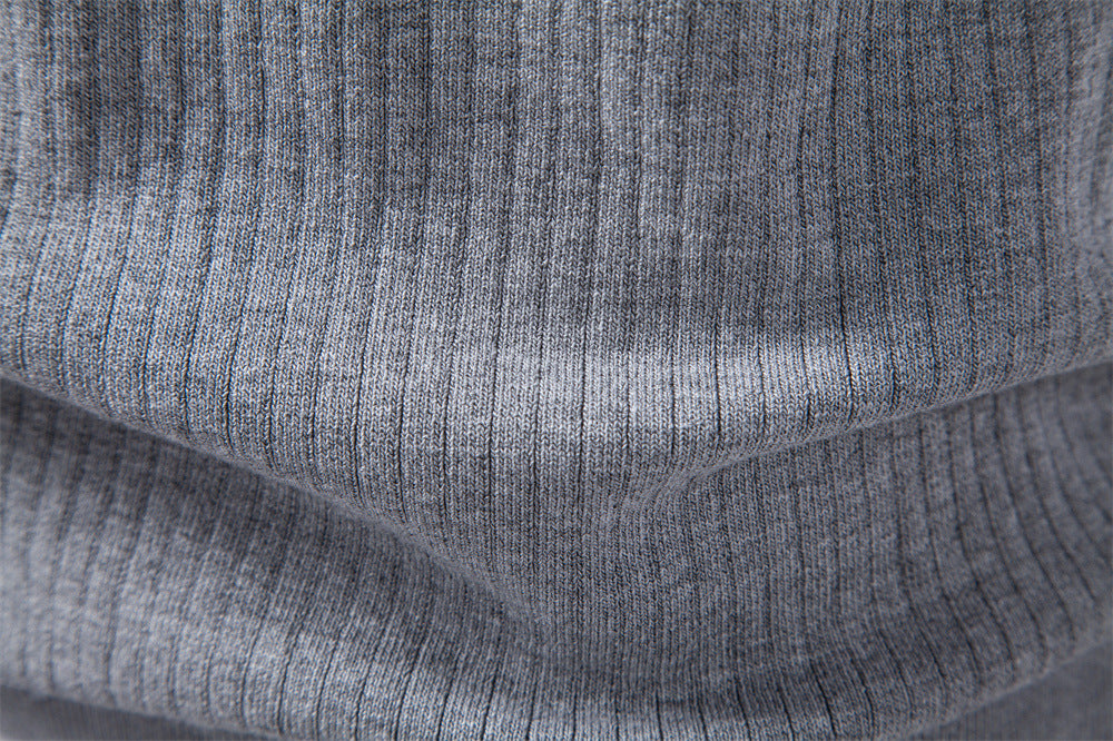 Men’s Classic Ribbed Knit Polo Shirt-thumbmail-27
