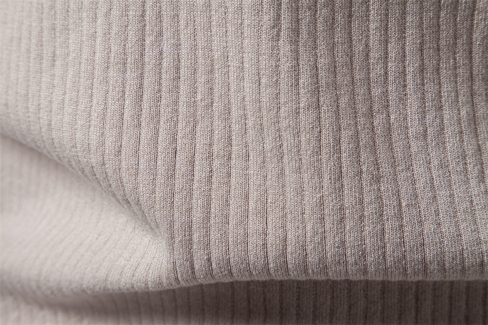 Men’s Classic Ribbed Knit Polo Shirt-thumbmail-14