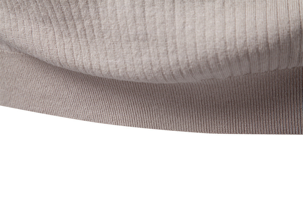 Men’s Classic Ribbed Knit Polo Shirt-thumbmail-15