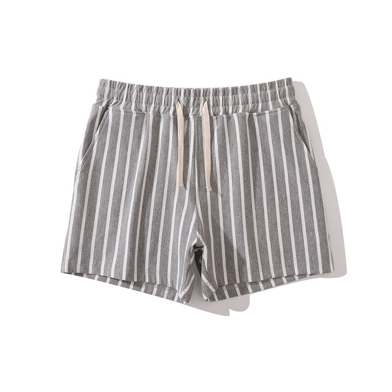 Men’s Striped Drawstring Casual Shorts-thumbmail-16