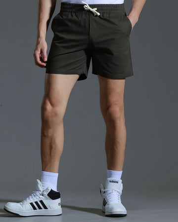 Men’s Cotton Minimalist Drawstring Shorts-5" Inseam